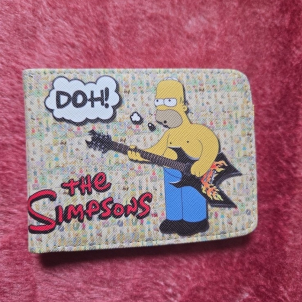 New the Simpsons anime manga leather wallet